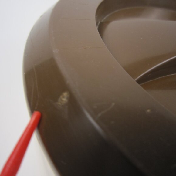 Sterilite 4 pc Vintage Beige / Brown Canisters: Coffee, Tea, Sugar, Flour - Used - Picture 13 of 16